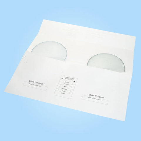 Double Lens Paper Envelope DLE-85 - Plain White, 85MM